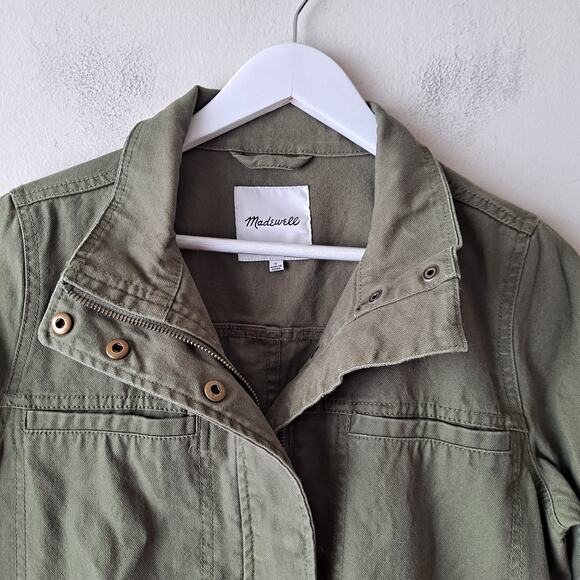 Madewell Dispatch Jacket Military Utility Desert Olive Green Womens Size Small - Picture 6 of 15